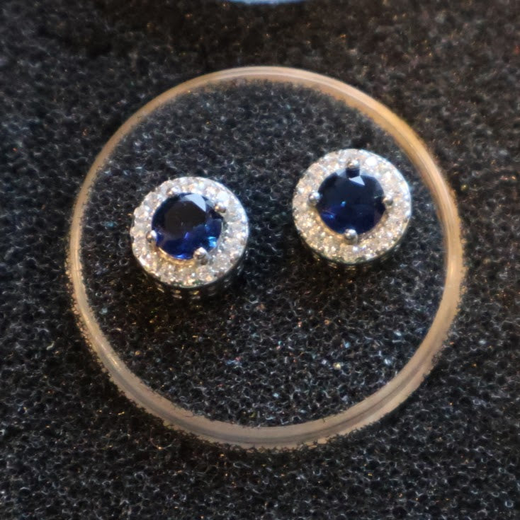 Sterling Silver 925 Post Gemstone Earrings