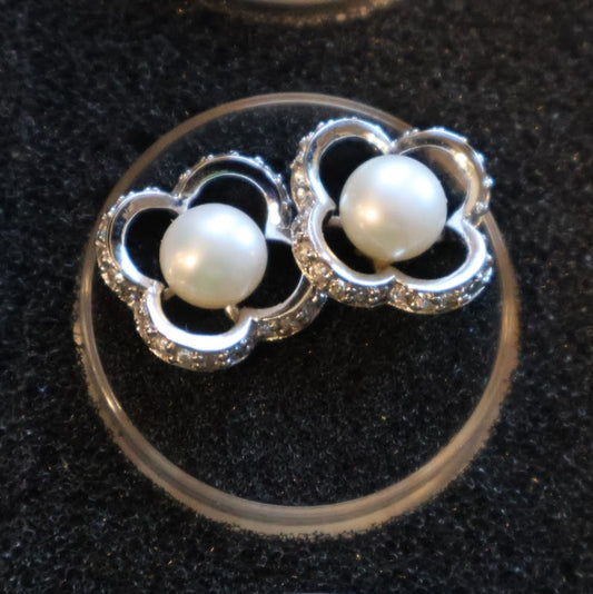 Sterling Silver 925 Post Gemstone/Pearl Earrings