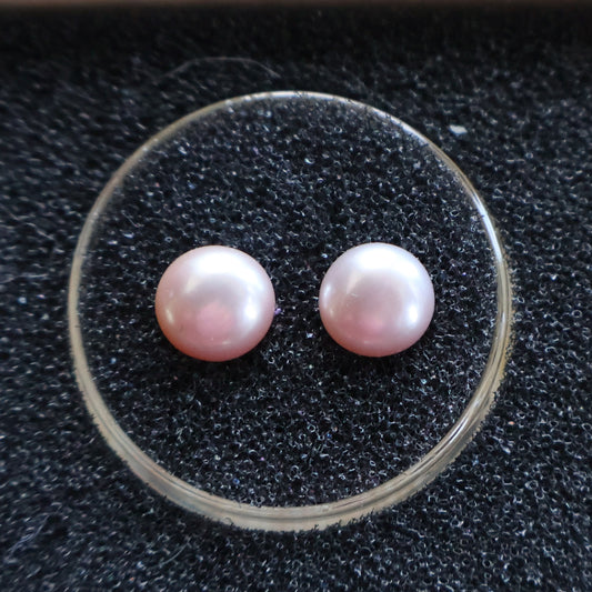 Sterling Silver 925 Post Genuine Pearl Earrings