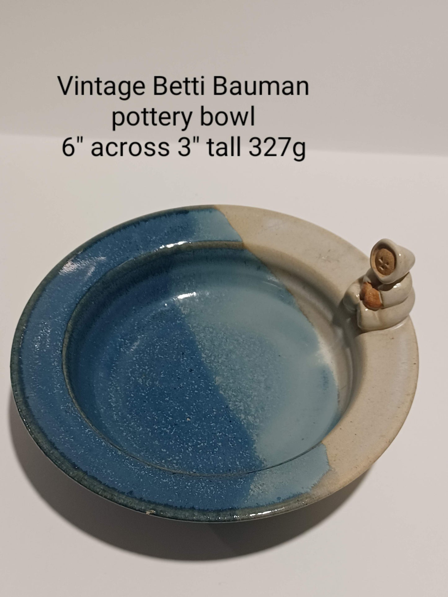 Vintage Betti Bauman Pottery Bowl plus three figurines