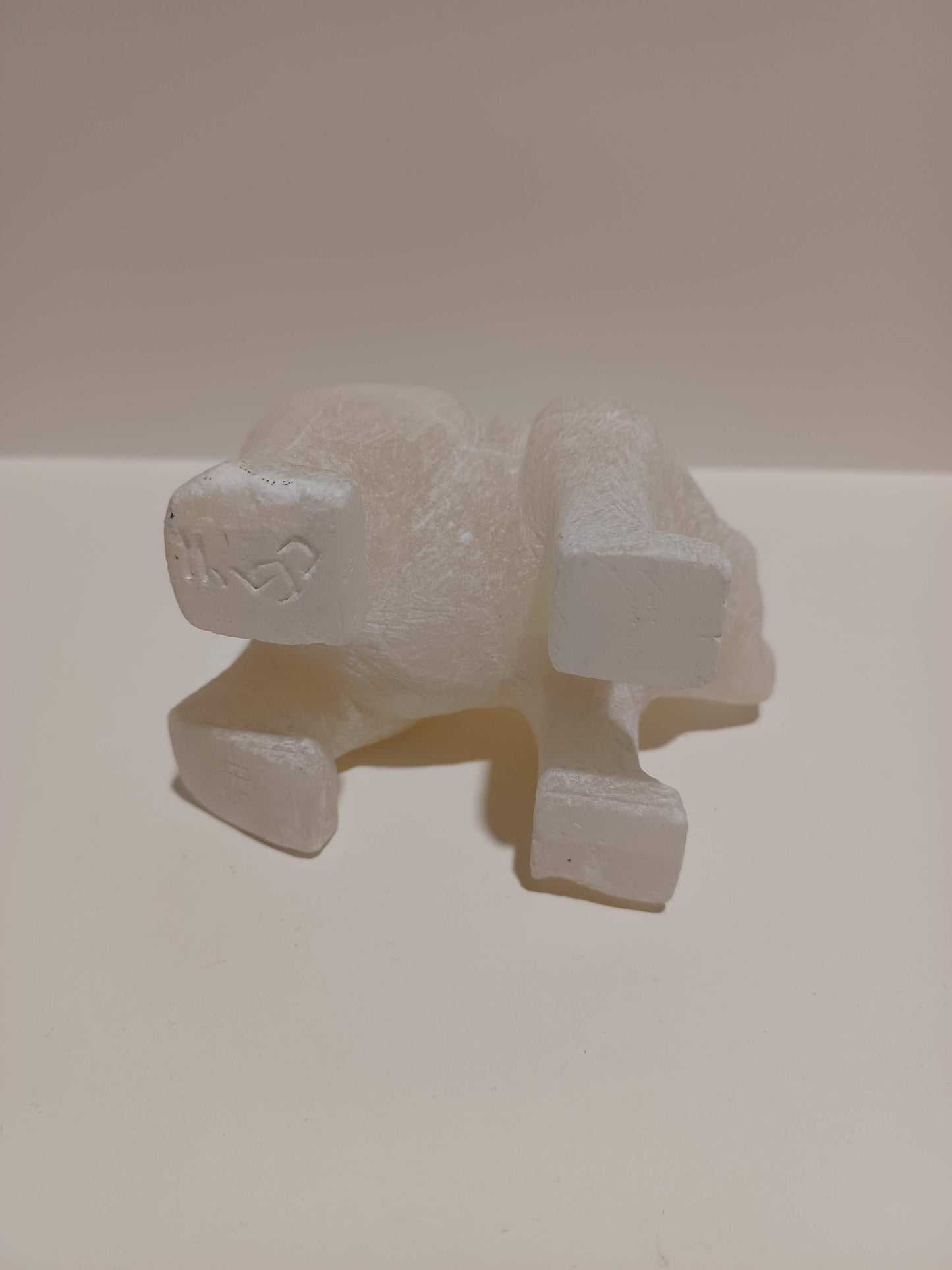 Alabaster Polar Bear Sculpture