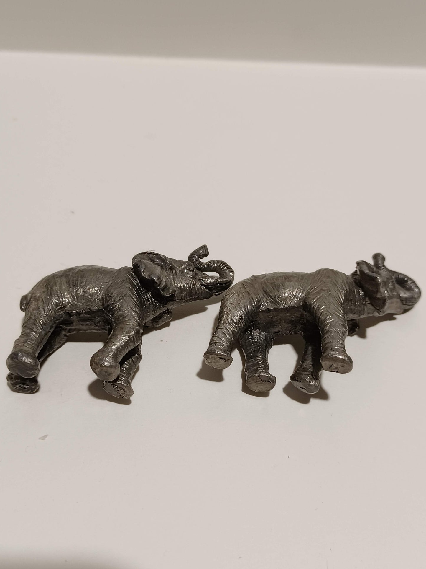 Vintage Pewter Elephants