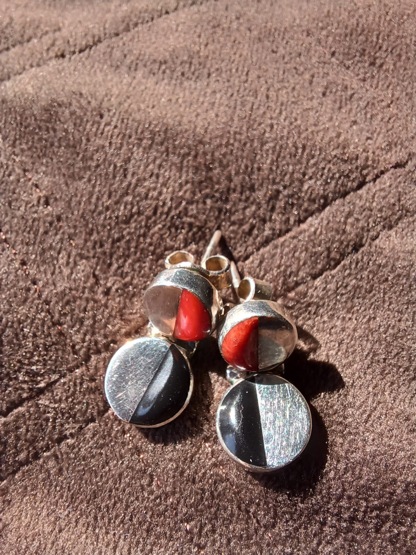 Mayan Sterling Silver & Gemstone Earrings