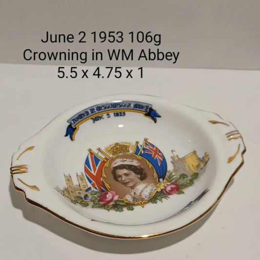 Aynsley Queen Elizabeth Crowned Plate 1953
