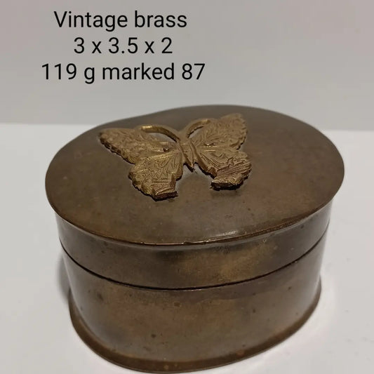 Butterfly Brass Jewelry Box
