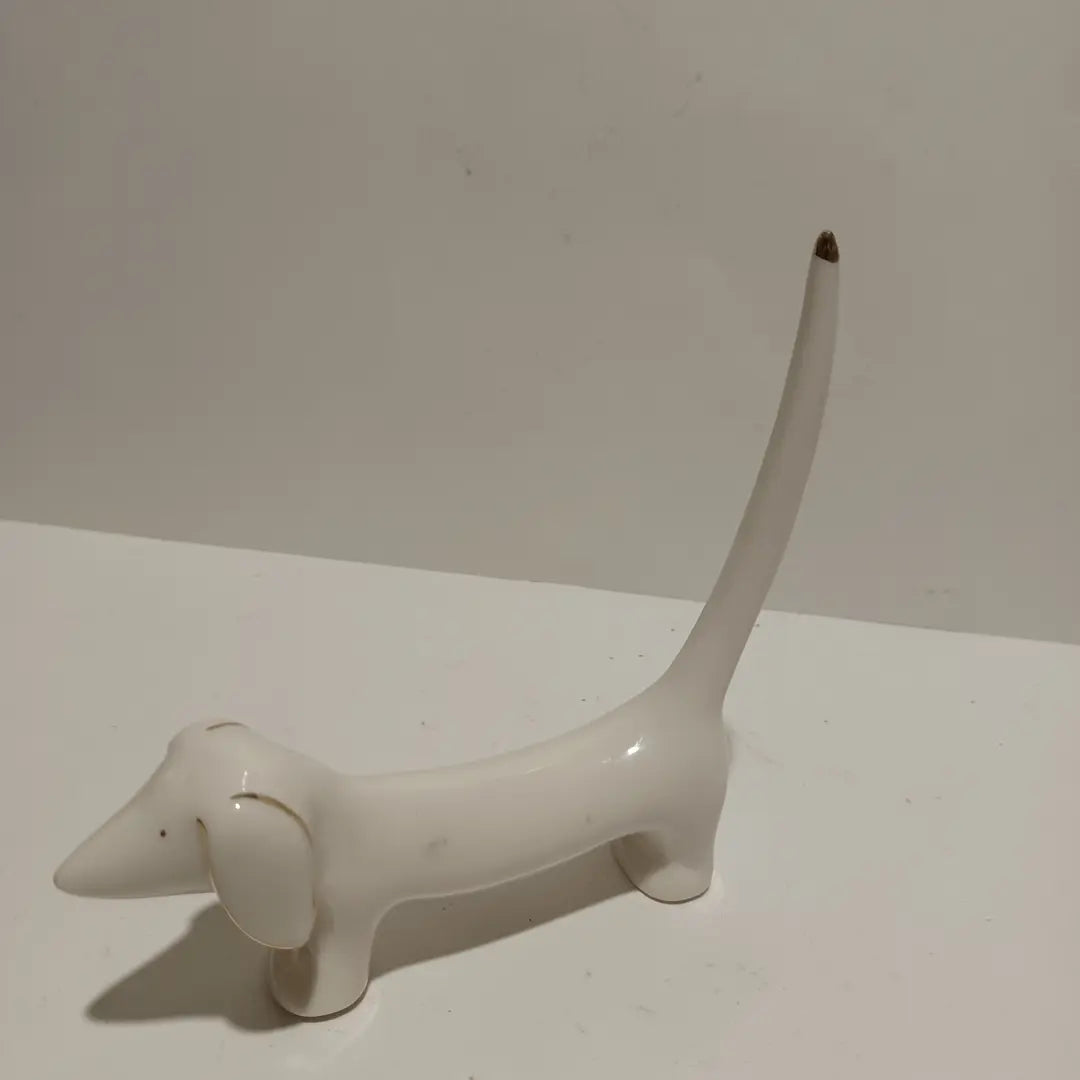 Wiener Dog Porcelain Ring Holder